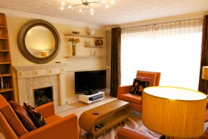 Living room Shelving and AV