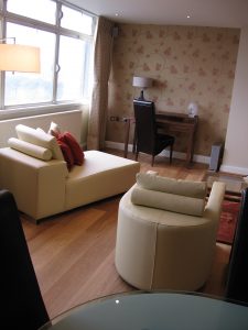 Living room feature wall